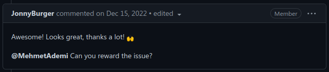 Feedback on pull request